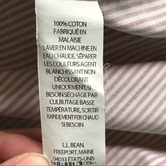 L.L. Bean Striped Dress Shirt - Picture 10 of 10